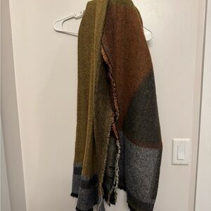 Zara Multicolor Scarf in Brown, Gray, and Tan